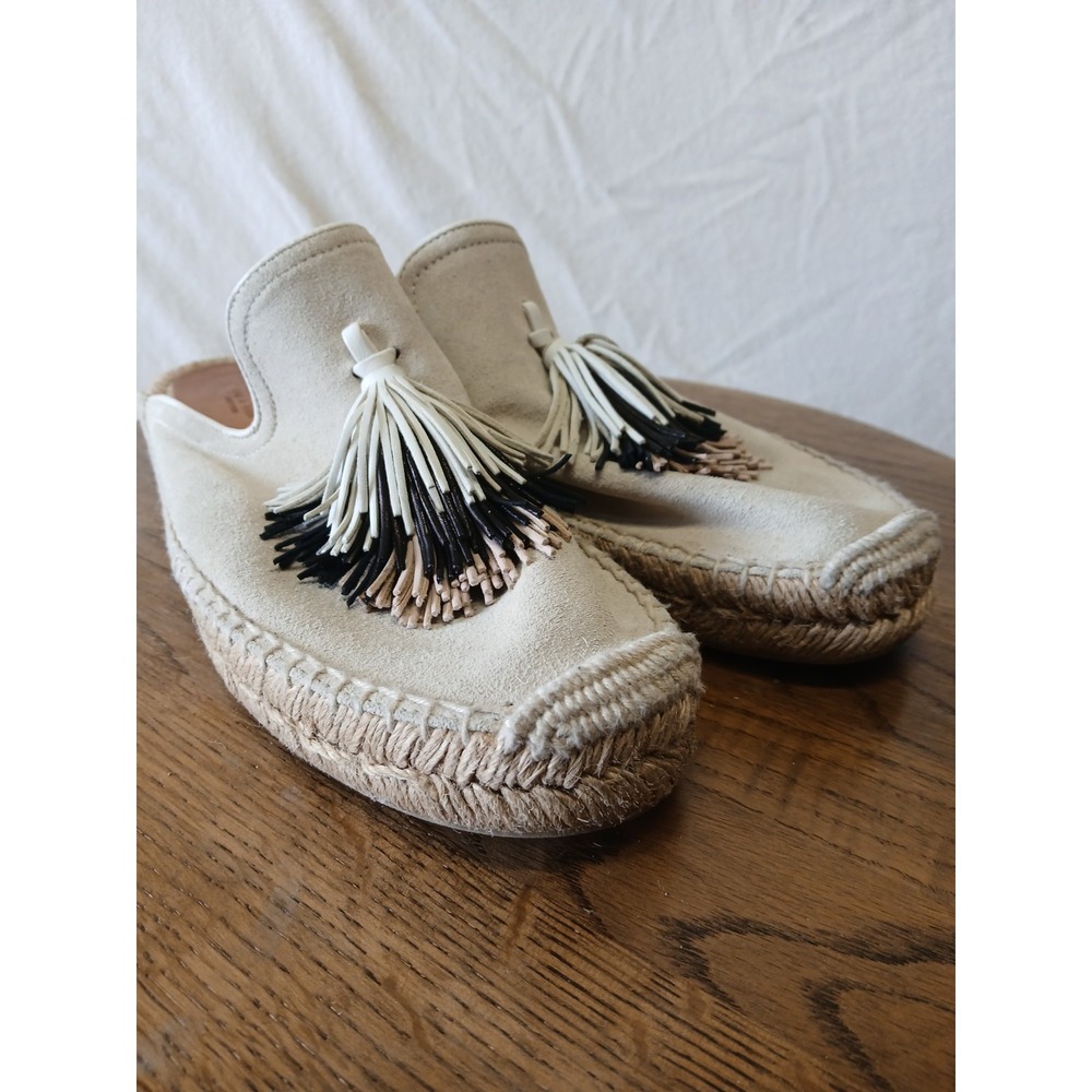 Rag & Bone Size 9.5 Womens‎ Espadrilles Suede Tassel Slip-On Loafers